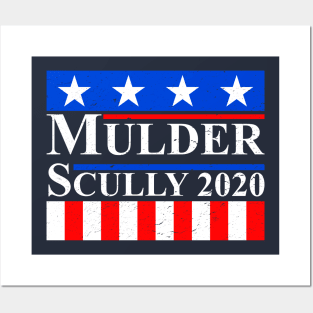 Scully and Mulder Posters and Art